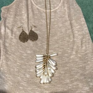Plunder necklace, premier earrings
